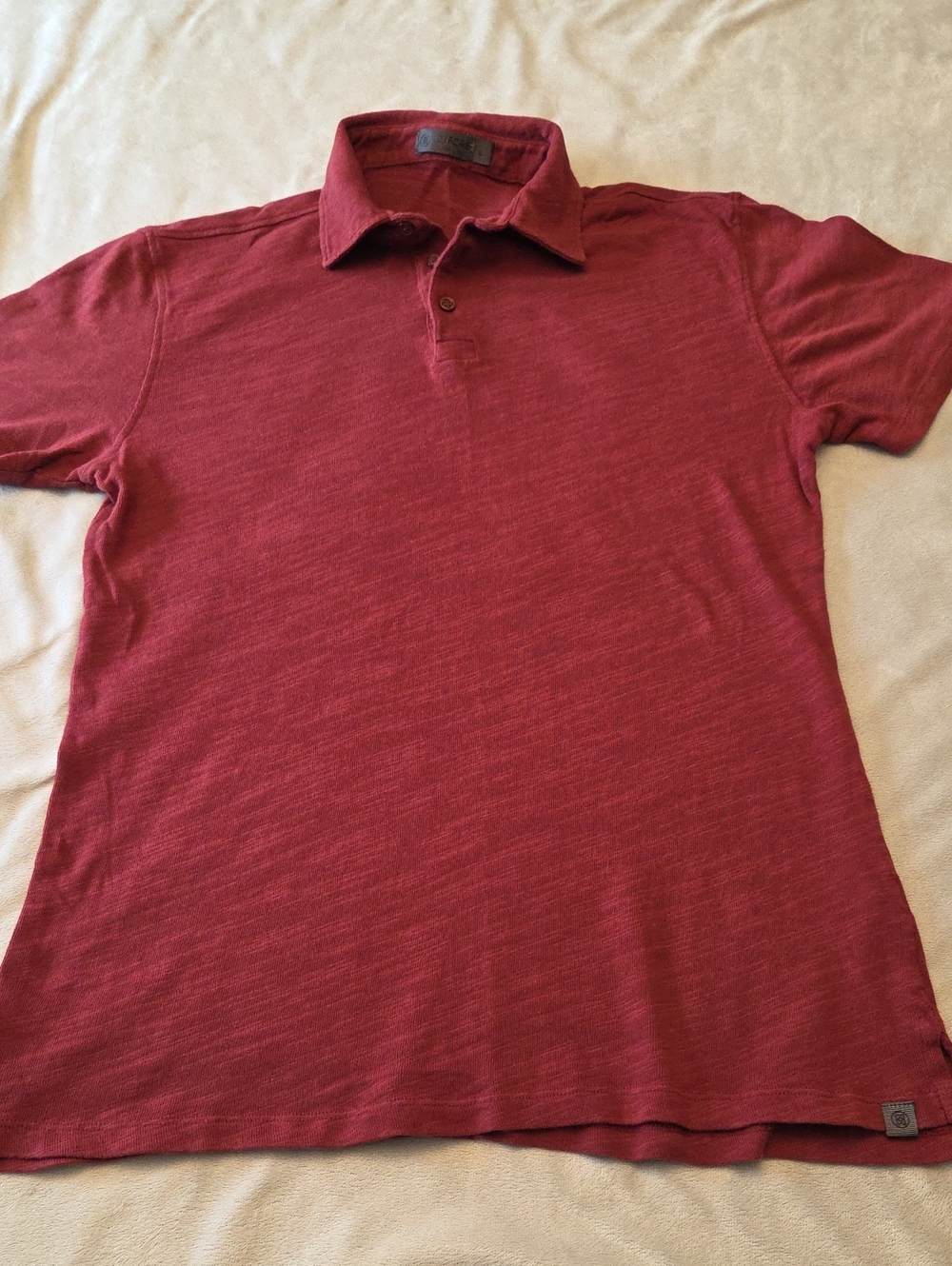 G/Fore Polo Shirt, Size L, Burgundy